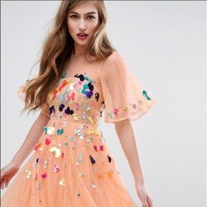 ASOS scattered sequin party dress